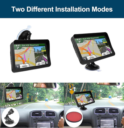 GPS Navigator for Car Truck RV, 9 Inch Touch Screen Latest 2026 Map, Real Voice Spoken Turn-by-Turn Direction Reminding Navigation System, Vehicle GPS with Speed and Red Light Warning, FM