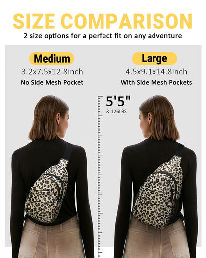 Tuwubi Crossbody Bags for Women, Sling Bag for Men, Small Hiking Backpack Anti Theft Lightweight for Outdoors Travel (M, Black)