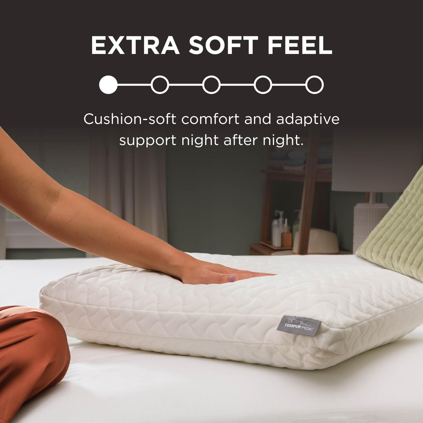 TEMPUR-Pedic TEMPUR-Cloud Pillow, Standard-2-Pack, Standard, White 2 Count