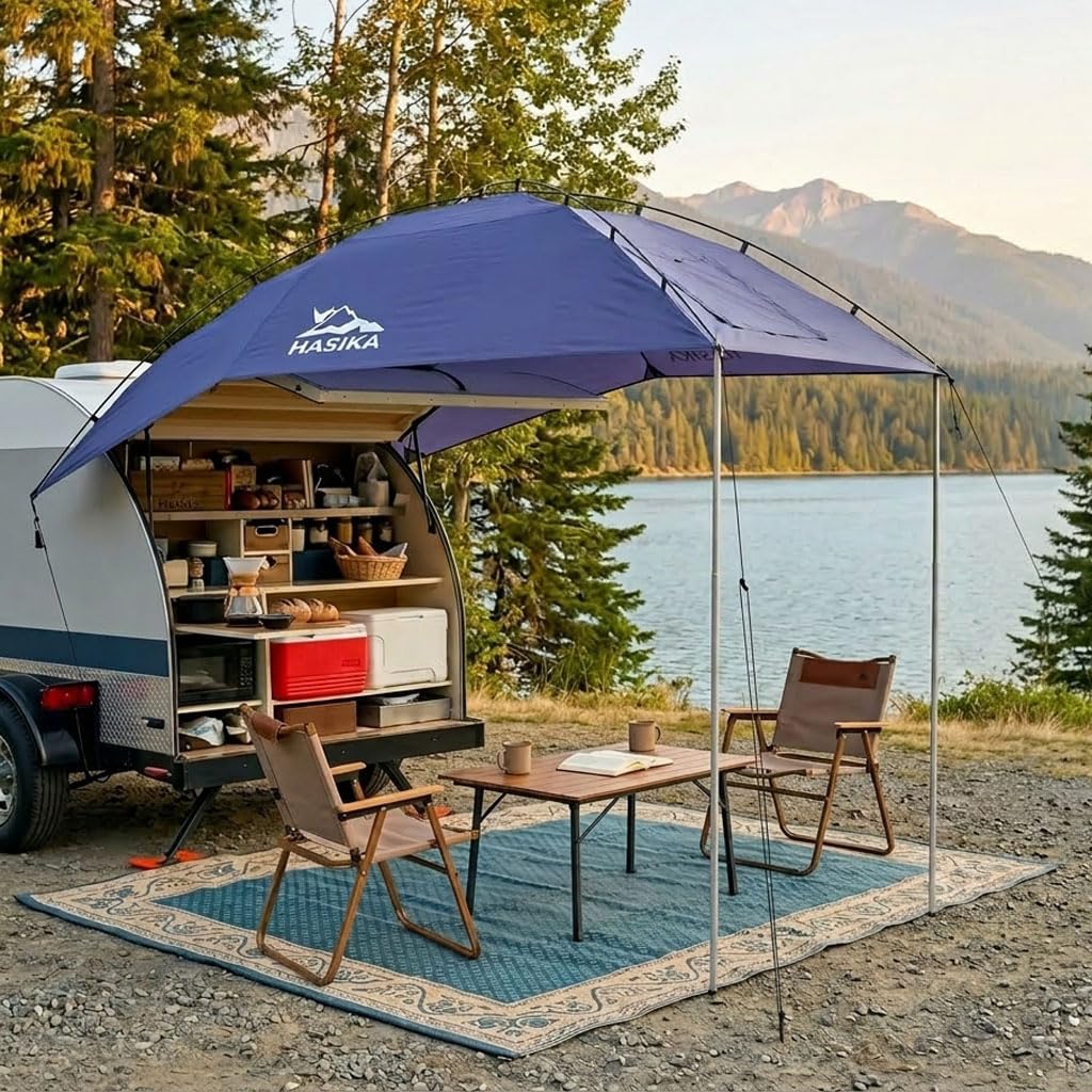 Hasika Waterproof SUV Tailgate Tent and Car Awning