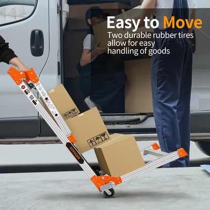 Multifunctional & Adjustable Work Platform with Wheels, 330 lbs Capacity, 25 to 35 inches Step Ladder, Aluminum Folding Scaffolding Ladder, Heavy Duty Portable Bench Ladder Stool with Non-Slip Feet