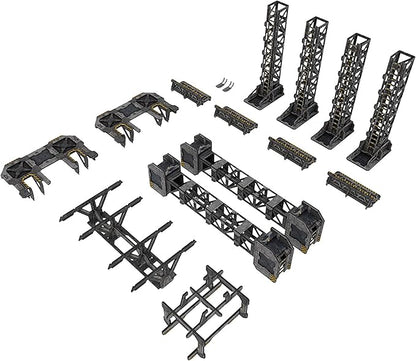 TinkerTurf Sci-Fi Terrain: MagLev Depot v2 Neutral Theme Sturdy Affordable Great-Looking Full-Color Terrain Quick and Easy to Assemble Virtually Limitless Setups