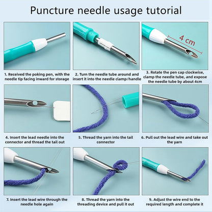Punch Needle kit for Beginners, Punch Stitching kit for Adults, Needle Punch Kits for Adults–Bear Hugging a Tree, Easy Craft for Beginners.