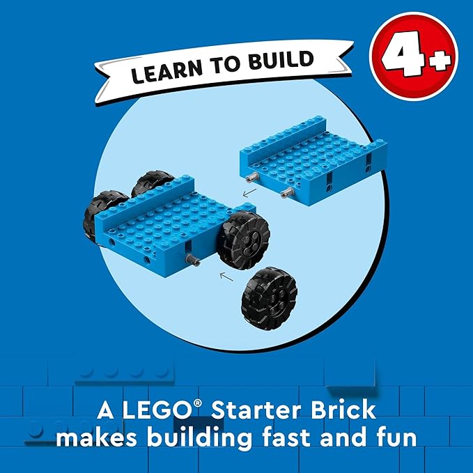 LEGO City Construction Trucks and Wrecking Ball Crane 60391 Building Toy Set for Toddler Kids Ages 4+ Includes 3 Construction Vehicles an Abandoned House and 3 Minifigures for Pretend Play