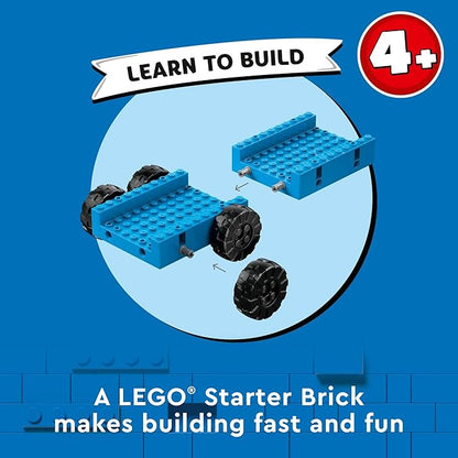 LEGO City Construction Trucks and Wrecking Ball Crane 60391 Building Toy Set for Toddler Kids Ages 4+ Includes 3 Construction Vehicles an Abandoned House and 3 Minifigures for Pretend Play