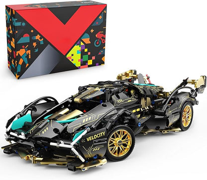 PIKARO Sports Race Car Building Set for Boys &amp Adults 1:14 MOC Toys Racing Model Car Kits Birthday Gifts for Kids Teen Age 8-14 12-16