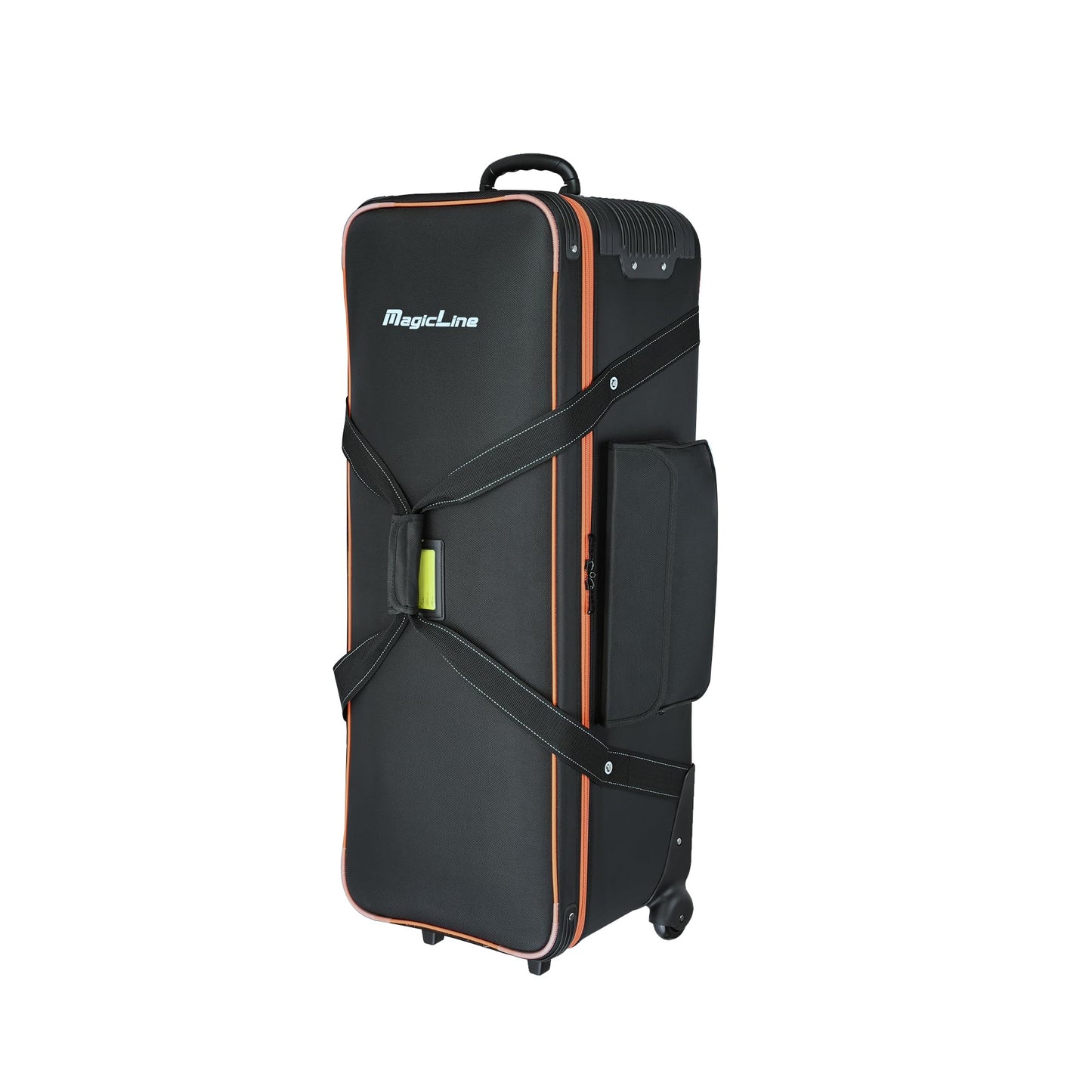 MagicLine Photo Studio Trolley Case with Side Pocket 39.4"x14.6"x13"/100x37x33 cm, Rolling Camera Case Bag, Carrying Bag with Wheels for Light Stands,Tripods,Flashes,Telescopes