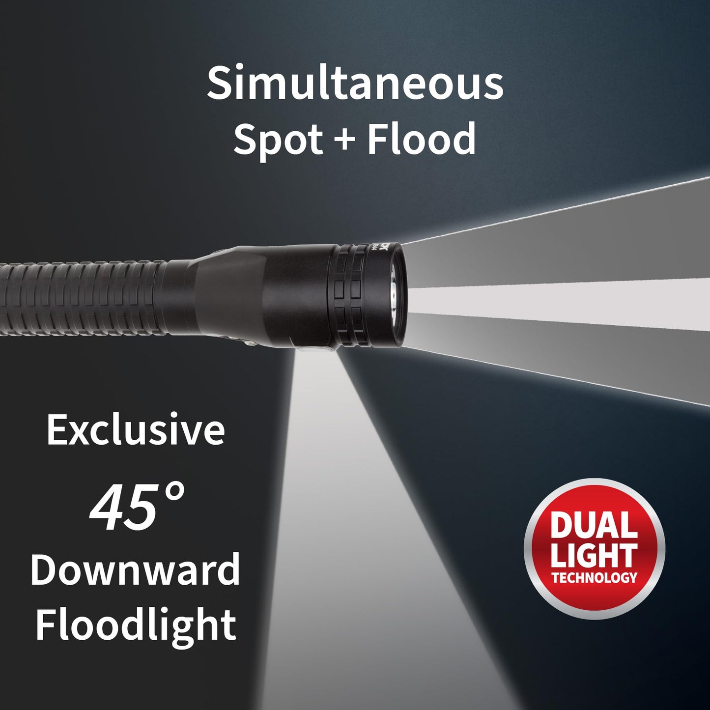 Nightstick NSR-9944XL Xtreme Lumens Metal Multi-Function Duty/Personal-Size Rechargeable Dual-Light