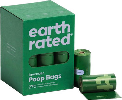 Earth Rated Poop Bags - Extra Thick, Leak-Proof Waste Bag Refill Rolls | Lavender Scented, 270 Count