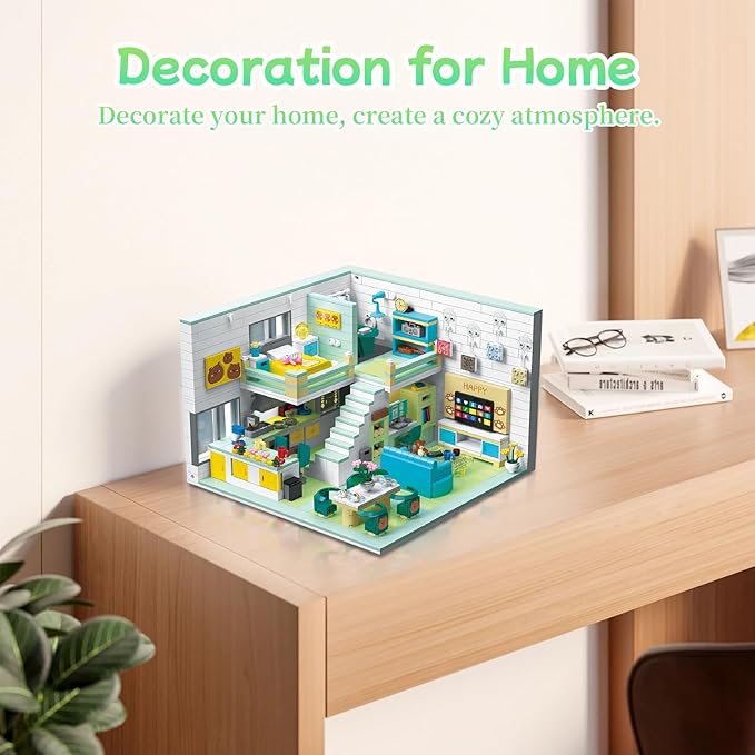 Friends House Building Block Set Pets Collection Small Brick Model Set Creative Mini Toy Building Sets Children’s Day Birthday for Teens Kids Boys Girls 8+ 1035 PCS