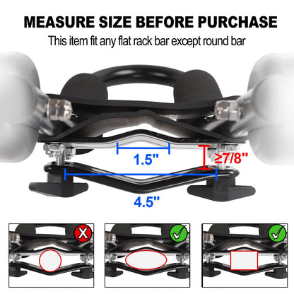 Folding Kayak Roof Rack for Car Holds 2 Kayaks - Kayak J Bar for Canoe, Surf Board, SUP - J Kayak Carrier Mount on Rooftop Crossbar with 4 Tie Down Straps, Fits SUVs, Trucks, Jeeps