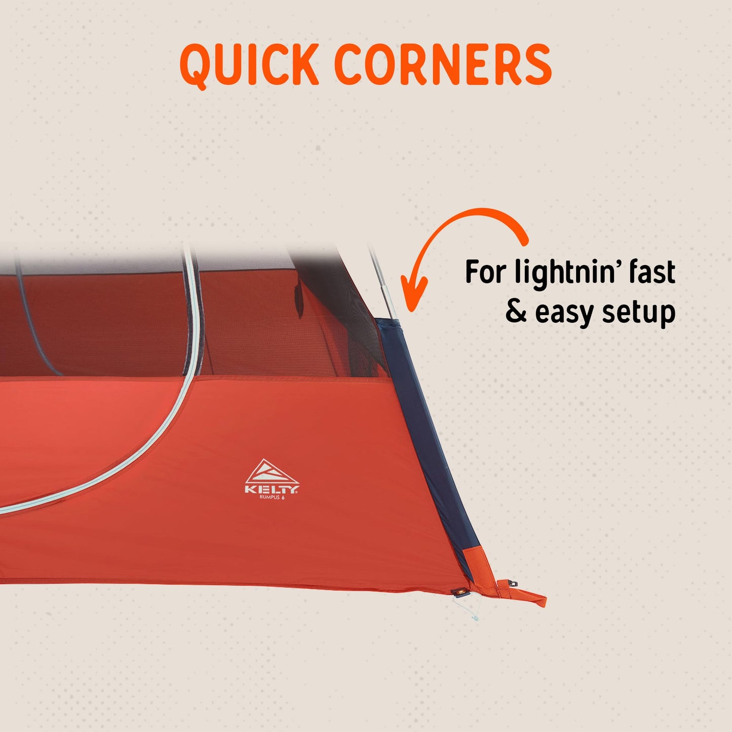 Kelty Rumpus Car Camping Tent – 4 or 6 Person Capacity, Huge Vestibule, Tall Free Standing Shelter for Tailgating, Overlanding, Camping, 2023 (6 Person)