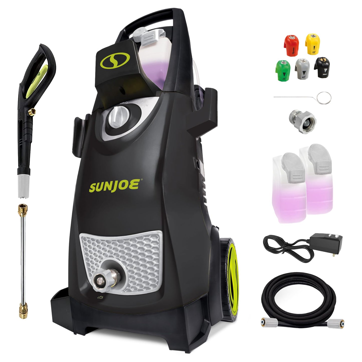 Sun Joe Pressure Washer, Electric Power Washer, Heavy-Duty 2500 Max PSI (2030 PSI PWMA Rated)-Portable Cleaning & Washing Machine System with Patios & Sidewalks, SPX3000