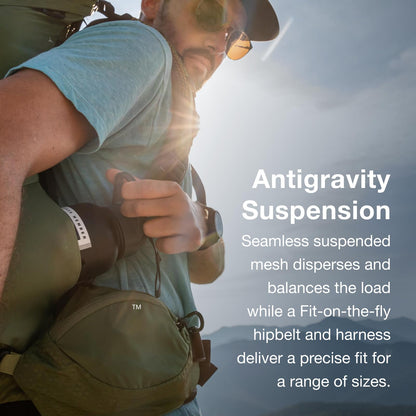 Osprey Atmos AG 50L Men's Backpacking Backpack, Venturi Blue, L/XL