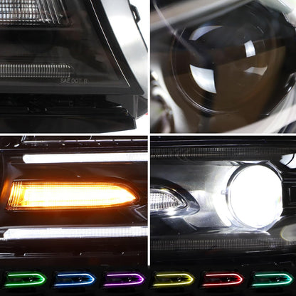 VLAND Headlights Assembly For Dodge Charger 2015-2023 (Fit For Factory Halogen Model Only)