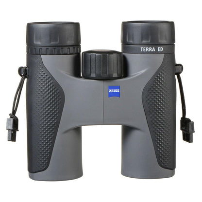 ZEISS Terra ED Binoculars 10x32 Waterproof, and Fast Focusing with Coated Glass for Optimal Clarity in All Weather Conditions for Bird Watching, Hunting, Sightseeing, Grey