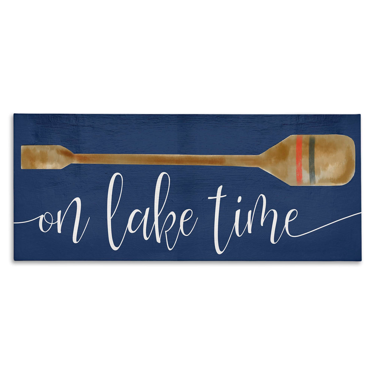 'On Lake Time with Oar'| Canvas Art