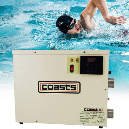 220V 240V 18KW Electric Pool Water Heater for Above Ground Inground Pool,Upgrade Portable SPA Water Bath Heater Thermostat Swimming Pool Thermostat Heater Pump