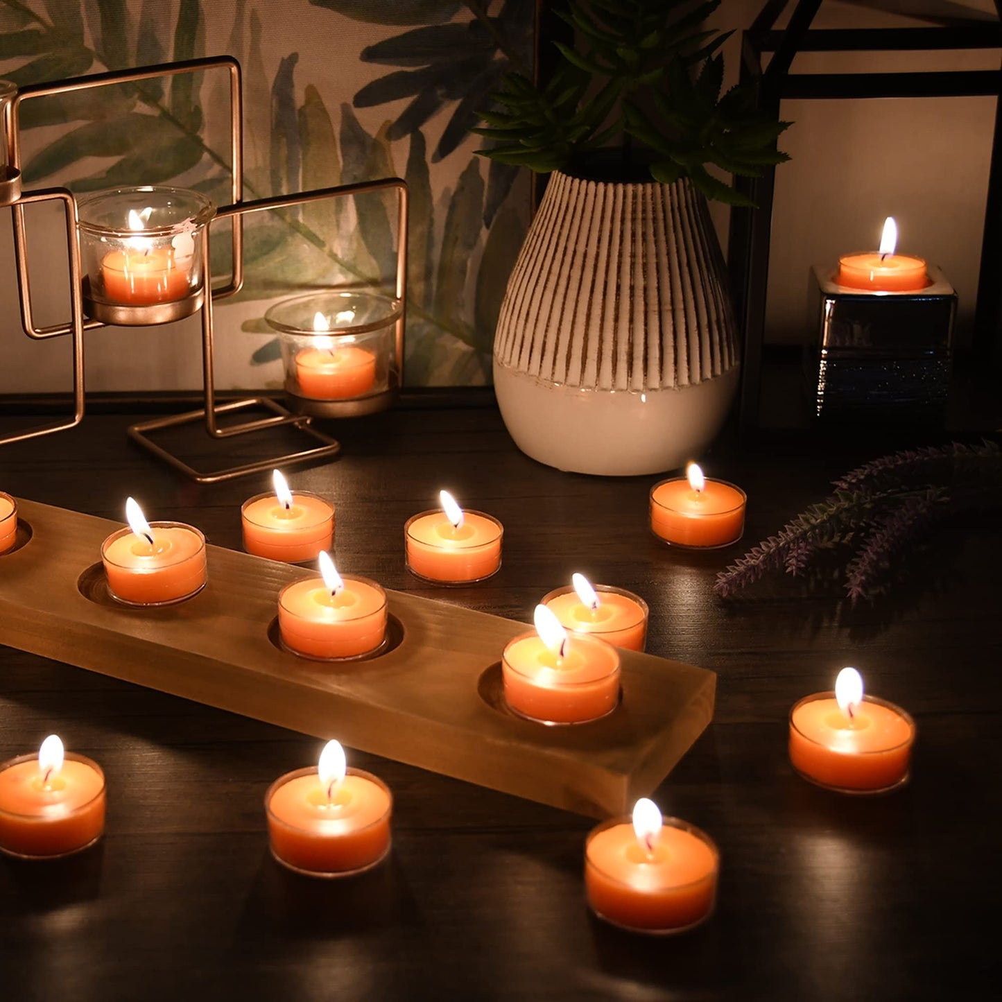 Orange Tealight Candles