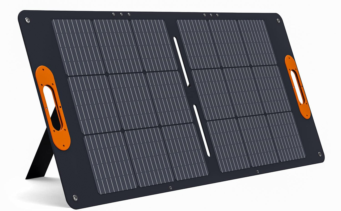 ALLWEI 100W Portable Solar Panel for 300/500 Power Station Solar Generator, 18V Solar Battery Charger with Adjustable Kickstand, Waterproof IP68 for RV Camping Trip Outdoor
