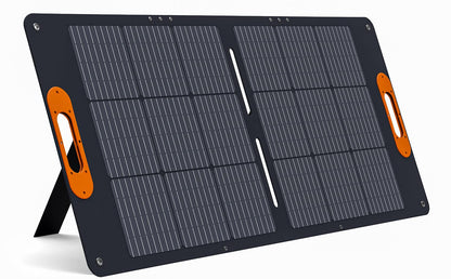 ALLWEI 100W Portable Solar Panel for 300/500 Power Station Solar Generator, 18V Solar Battery Charger with Adjustable Kickstand, Waterproof IP68 for RV Camping Trip Outdoor