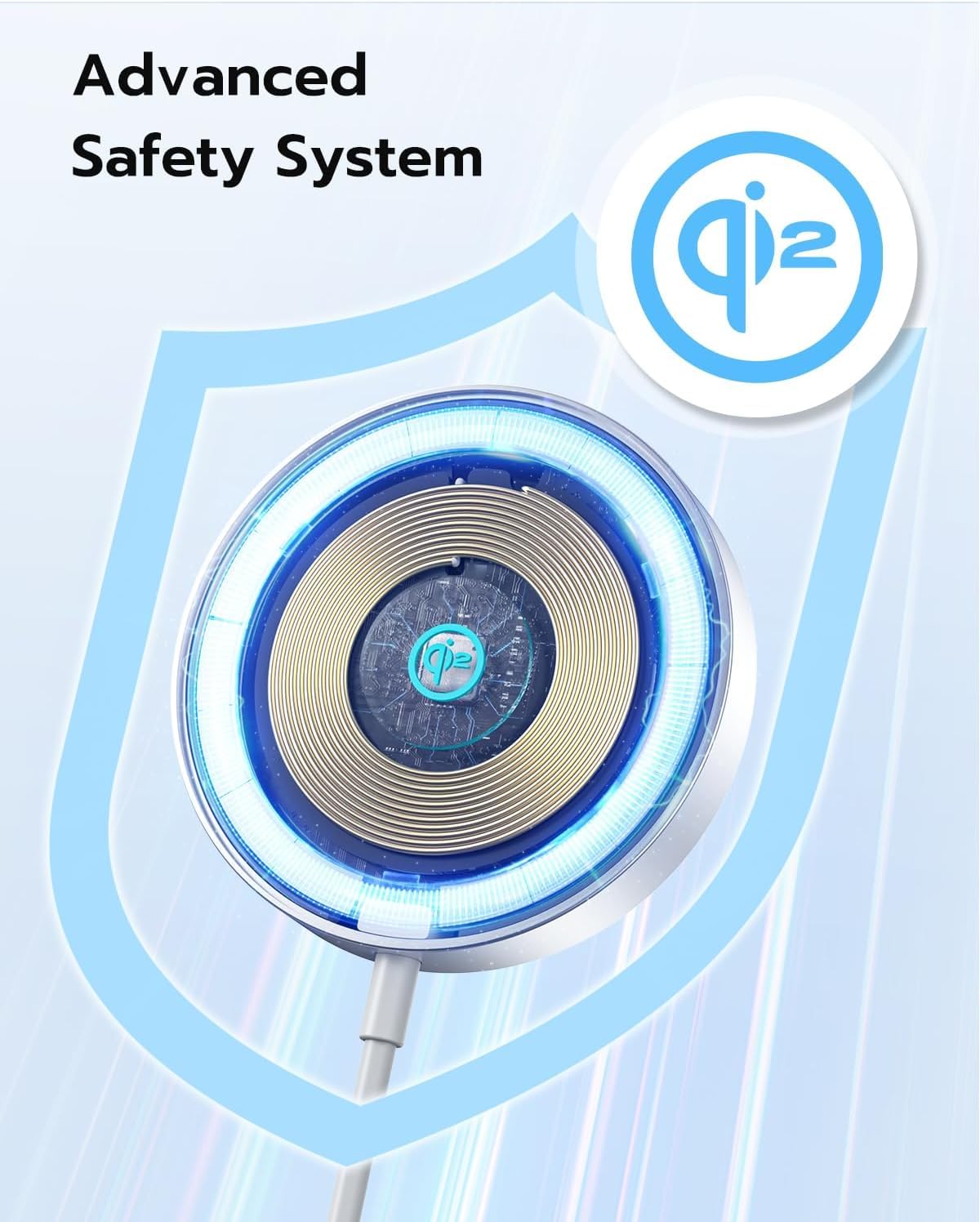 NewQ Magnetic Wireless Charging Pad, Certified 15W Wireless Charger Mag-Safe Compatible with iPhone 16/16 Plus/16 Pro/16 Pro Max/15/14/13/12 Series (2PCS Wireless Charger)