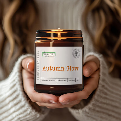 Autumn Glow Fall Scented Candle, Many Scents to Choose from, All Natural Non-Toxic Soy Wax, Handmade in The USA (Autumn Glow)