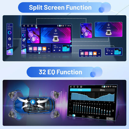Inefala 4+64G Radio for Jeep Compass Patriot 2007 2008 2009 Android 15 CarPlay Stereo IPS 10.1" Touchscreen Android Auto Bluetooth 5.0 GPS EQ 13UI Backup Camera