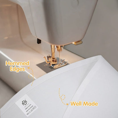 BRILLMAX 6 Pack White Round Tablecloths 120 Inch for 60” Tables - 150 GSM Polyester Fabric, Floor Length Drop, Water, Stain & Wrinkle Resistant Cloth Cover for Wedding Reception Banquet Dining