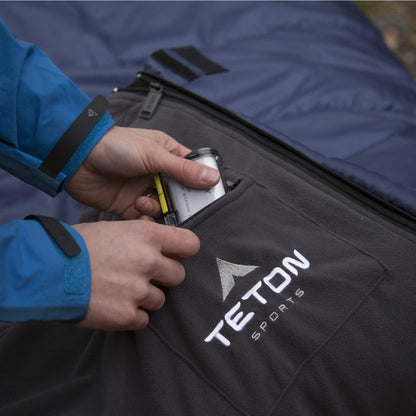 TETON Sports Polara 3-in-1 Versatile Outdoor Sleeping Bag, Blue, 82" x 36"