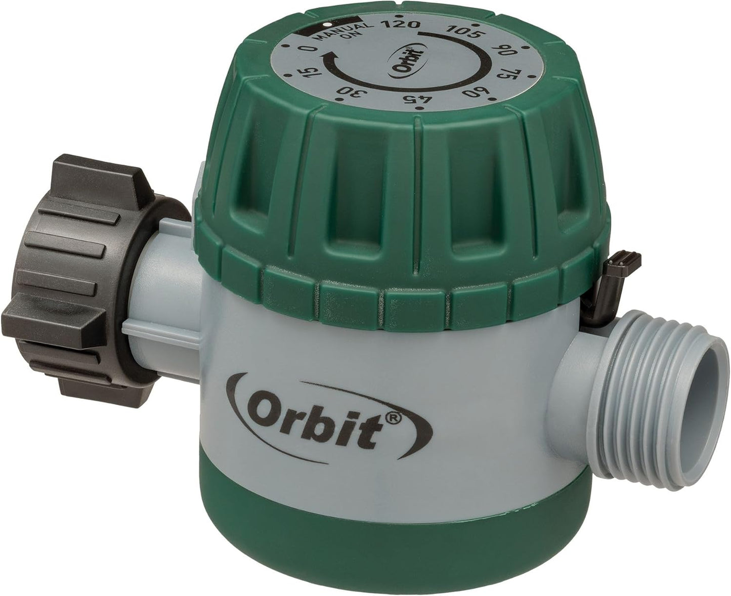 Orbit Mechanical Water Timer - Adjustable Irrigation Shutoff for Lawn & Garden - Battery-Free Design & Easy Grip Dial
