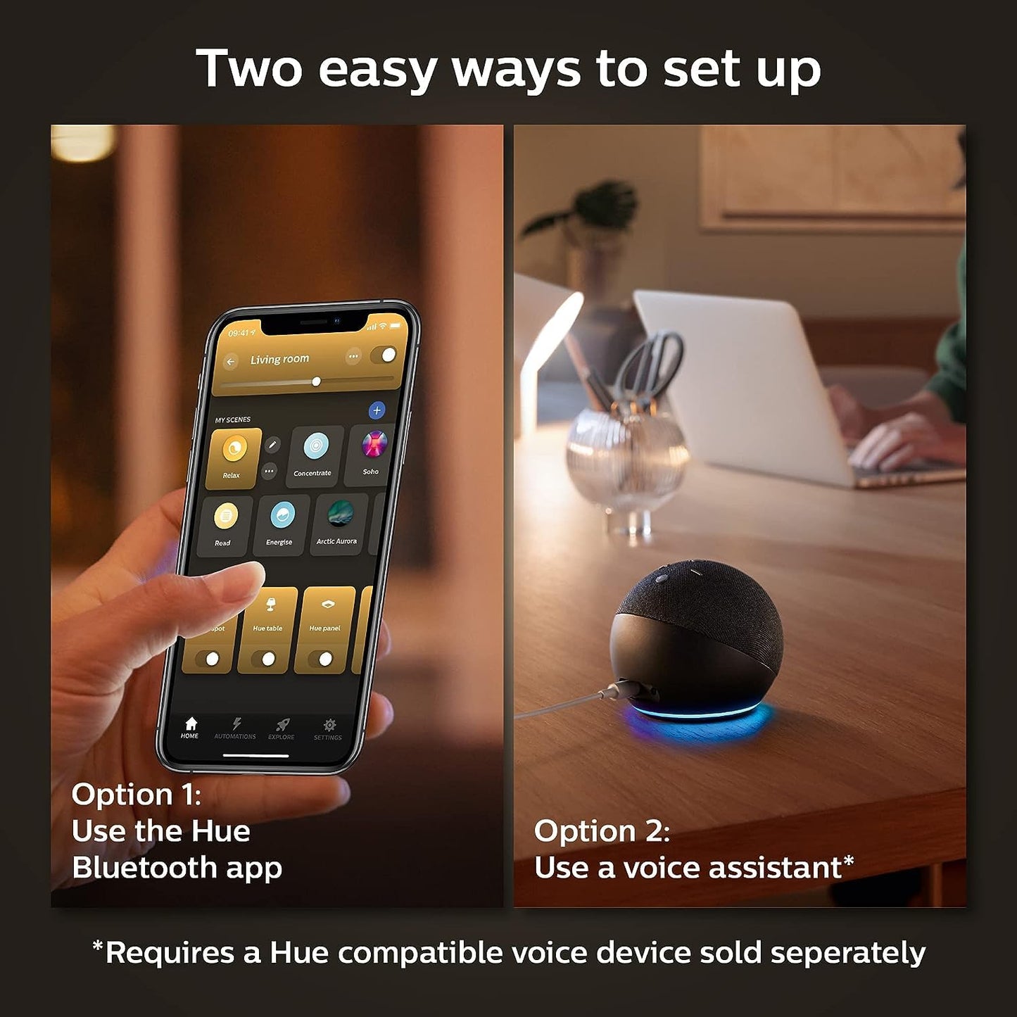 Philips Hue Smart 40W B39 Candle-Shaped LED Bulb - White and Color Ambiance Color-Changing Light - 1 Pack - 450LM - E12 - Control with Hue App - Works with Alexa, Google Assistant and Apple Homekit