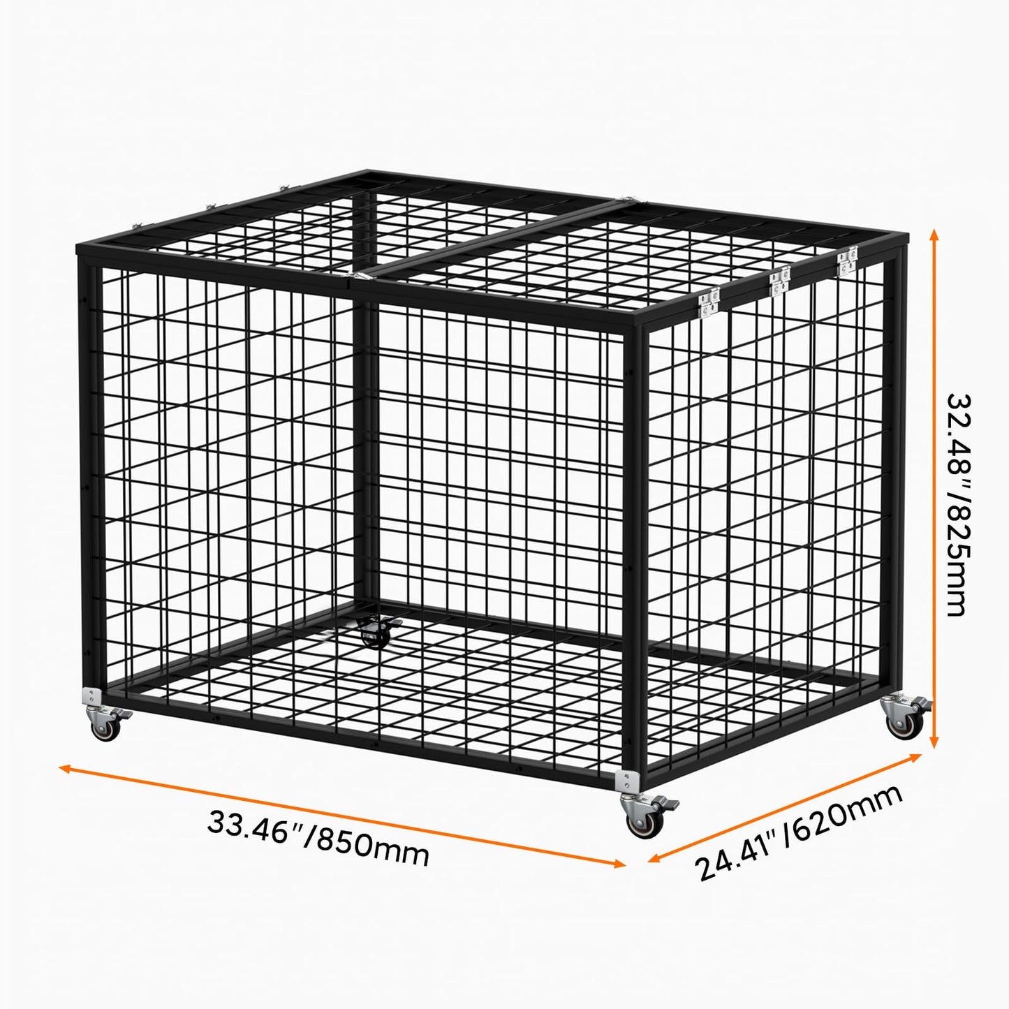 RCZSCBK Sports Ball Storage Cart, Lockable Ball Cart with Double Lid,Ball Rack with Wheels,Rolling Sports Ball Storage Cart is Suitable for Gyms, Schools, Clubs, Indoor and Outdoor Basketball Storage