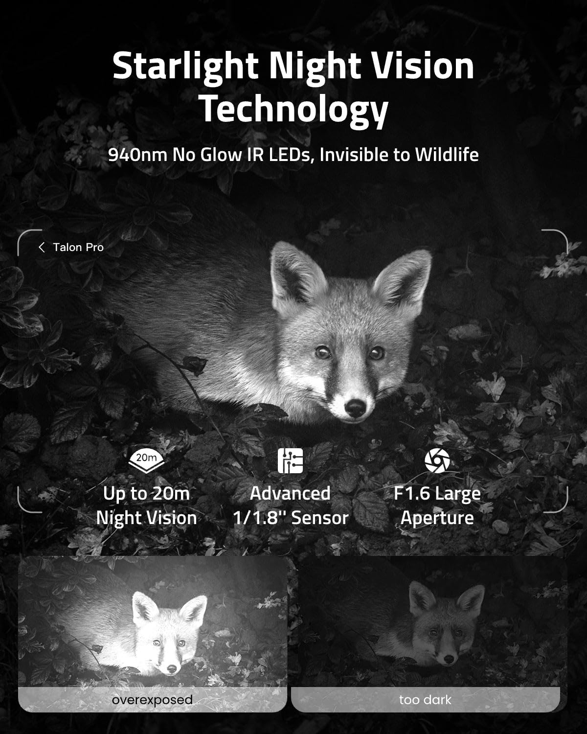 CAMOVUE True 4K 4G LTE Cellular Hunting Camera Outdoor+Battery Pack+64G SD Card, 0.2s Trigger Speed, Game or Trail Camera with GPS, Non-Glow IR Night Vision, SIM Card, Motion Capture, Talon Pro Kit