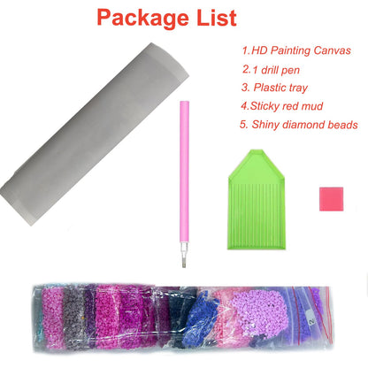 Lvmuu 5D Patriotic Diamond Painting Kits for Adults American Flag, Cross God Bless America Full Square Drill Diamonds Art Kits for Beginner DIY Paint By Numbers Art Gem Crafts Home Decoration 30x40cm