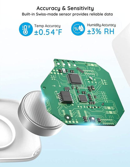 Govee Bluetooth Hygrometer Thermometer - Wireless Mini Humidity Sensor with Alerts & Data Export