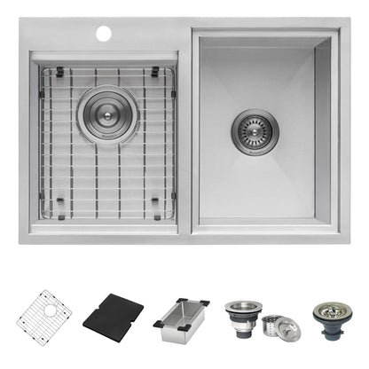 Ruvati Ice Chest and Outdoor Sink BBQ Grill 29 x 20 inch Topmount Insulated T-316 Stainless Steel - RVQ6290