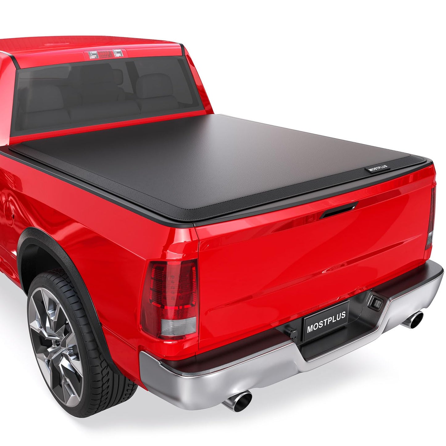 MOSTPLUS Roll-Up Soft Vinyl Truck Bed Tonneau Cover Compatible with 2002-2018 Dodge Ram 1500 2003-2023 Ram 2500 3500 No RamBox On Top (6.4/6.5 FT Feed Bed) Fleetside-Only fit 2019-2023 Classic