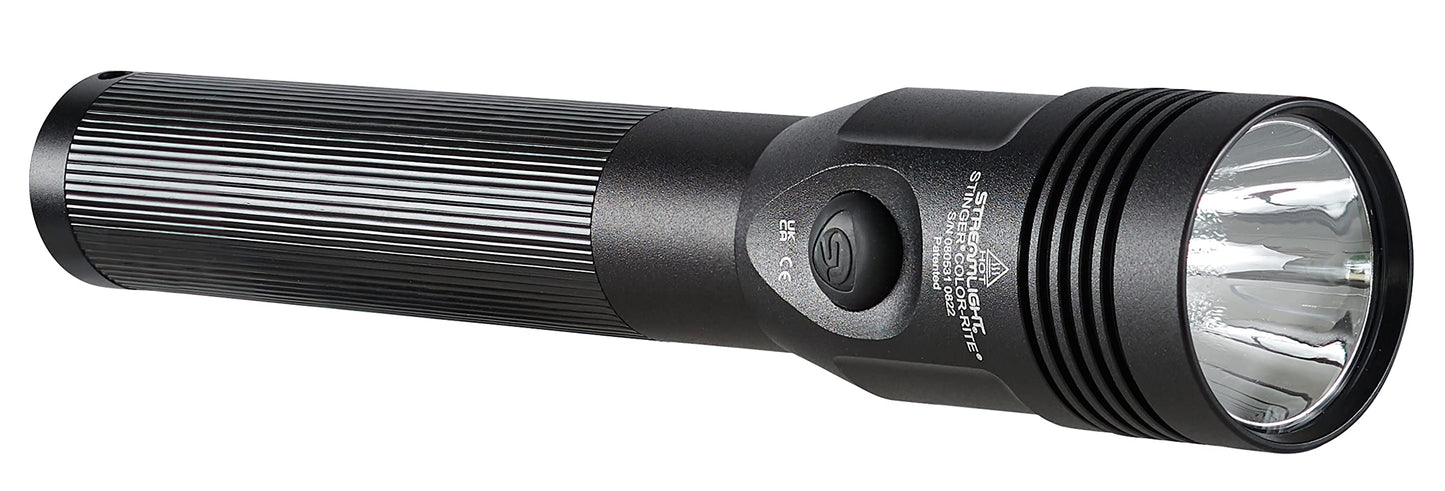 Streamlight 75498 Stinger 500-Lumen Color-Rite Rechargeable Flashlight Without Charger, Black