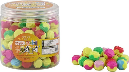 Gonggi Konggi Korean Jacks Stone Game Play Nori Gonggi Korean Traditional Game Package and Color May Varable (120 Pcs)
