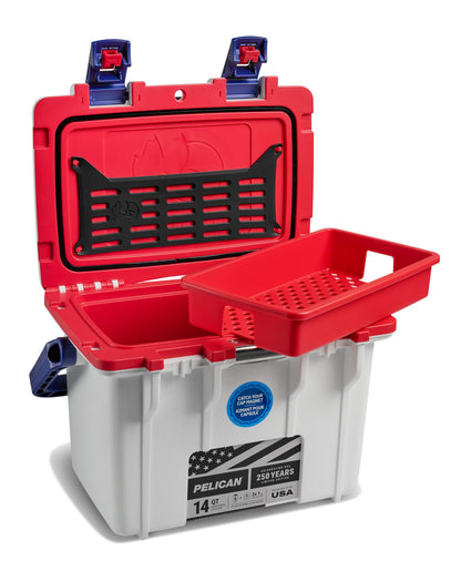Pelican 14 Quart Personal Lunch Box Cooler - Can Cooler (Americana)