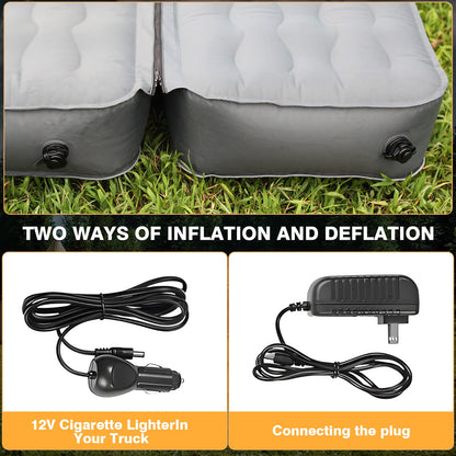 Inflatable Truck Bed Air Mattress for Tacoma (2001-2024) & Jeep Gladiator JT (2019-2024) | 5ft-5.5ft Camping Mattress with 600lbs Capacity, 300D Oxford Fabric, Anti-Slip Design for Truck Bed Camping