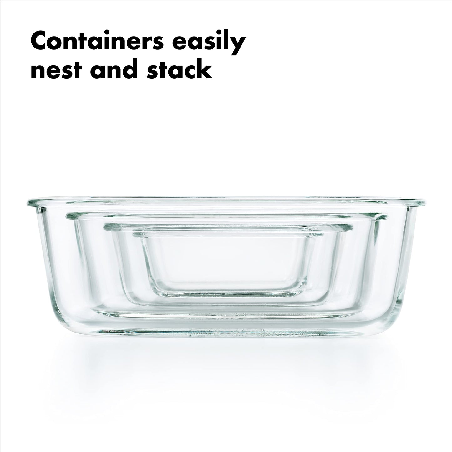 OXO Good Grips Smart Seal Leakproof Airtight Glass & Plastic Food Storage Container Set