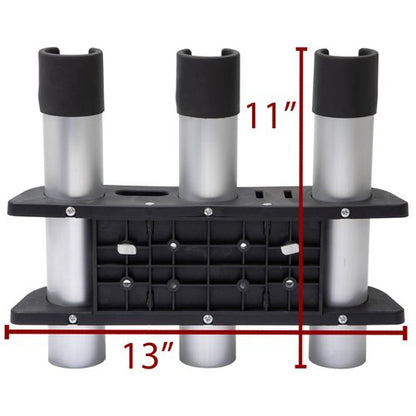 Extreme Max 3005.5604 3-Rod Holder for 90° Lund Sport Track Systems