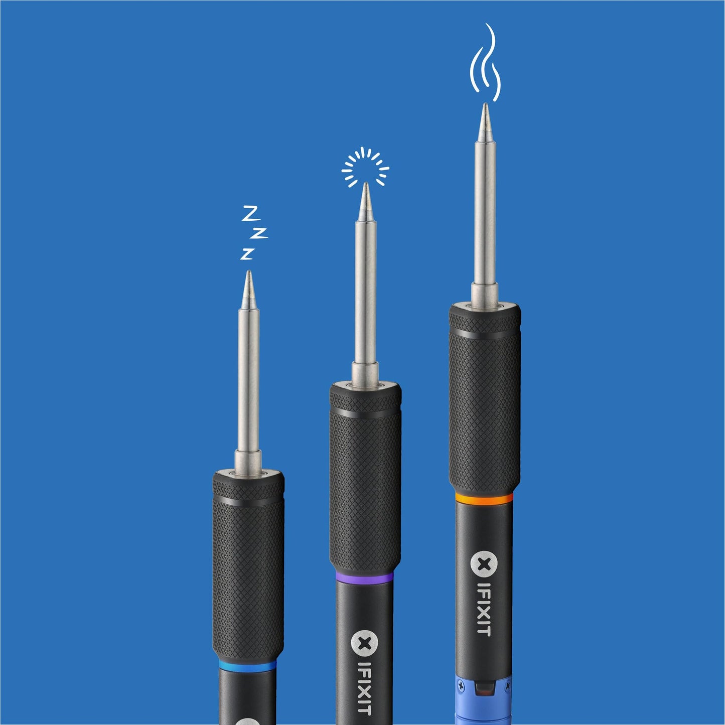 iFixit FixHub Portable Soldering Station - Quick Heat-Up, Two Smart Ports, Customizable Firmware, Repairable Parts, App Connection, Lead-Free Solder