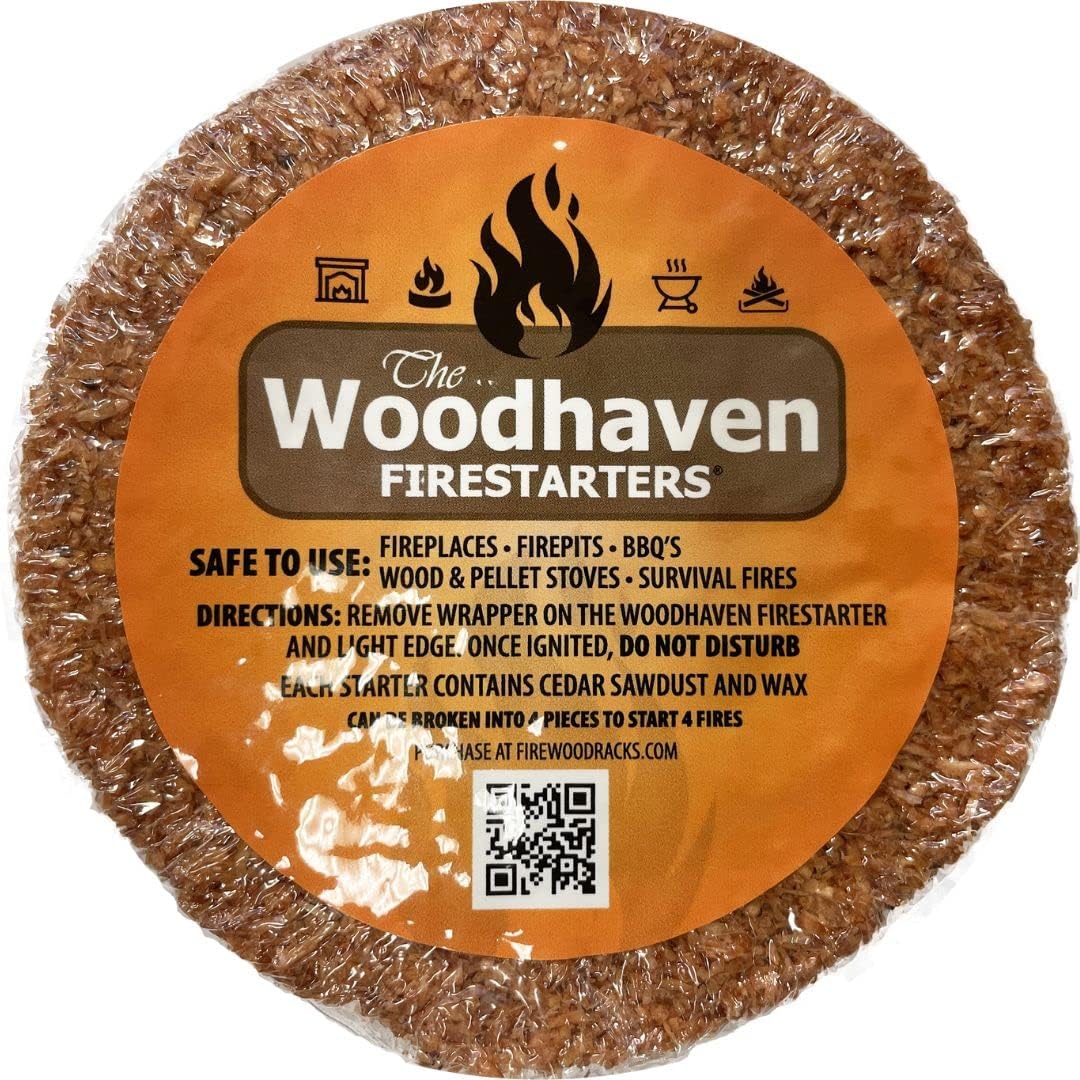 Woodhaven Easy Light Firestarters - Made with Natural Cedar Wood (100, Orange)