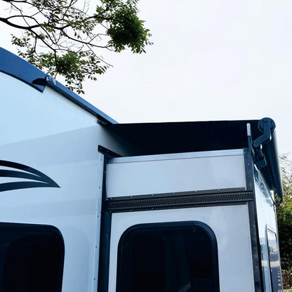 Dulepax RV Slide Out Awning Kit - Modular Camper Awning for RVs, 5th Wheels, Travel Trailers and Motorhomes, Black, 13'3'' (12'7'' Fabric)
