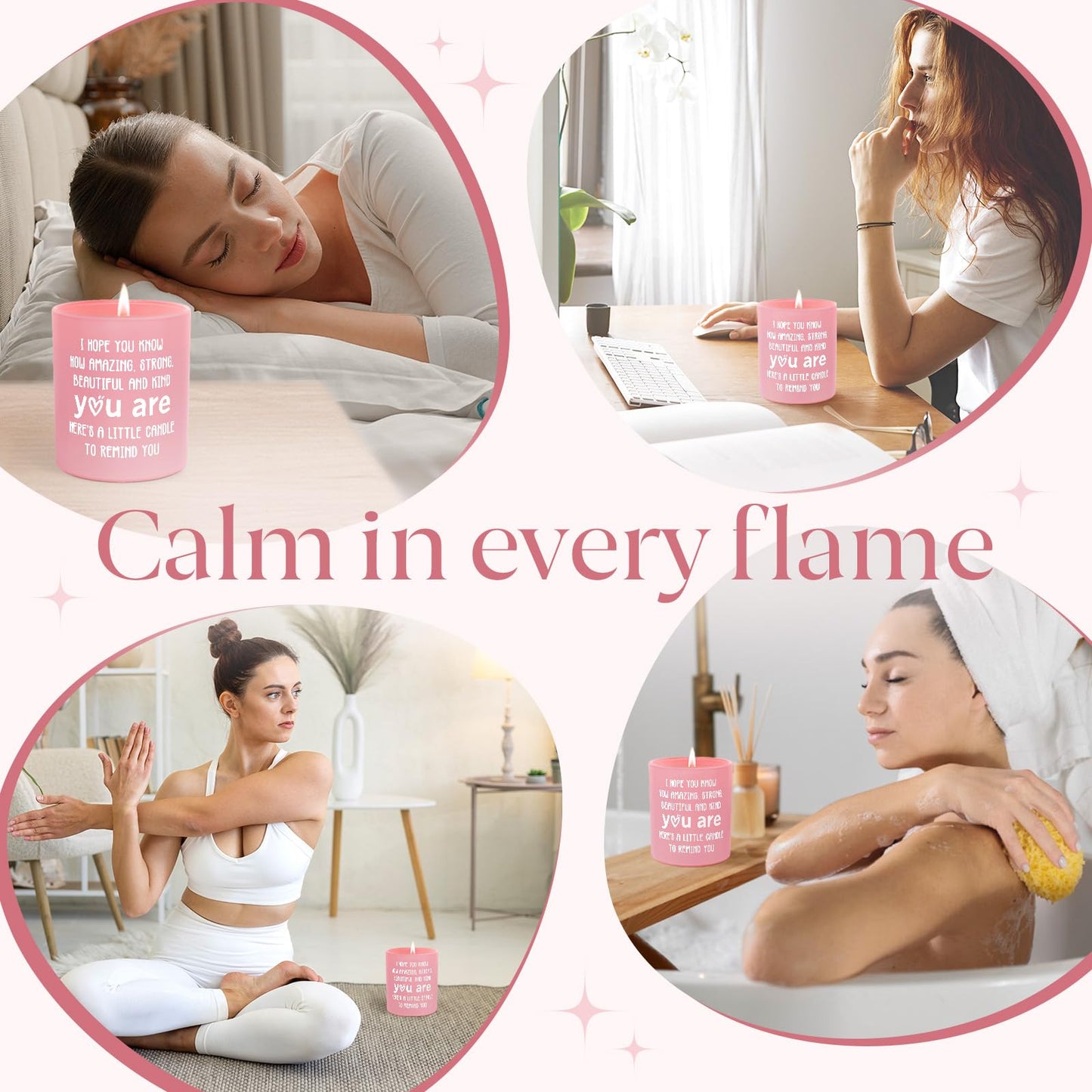 Inspirational Gifts for Women, You are Amazing Candle 10Oz, Birthday Graduation Encouragement Cheer Up Positive Affirmations Gifts for Women Friends, Get Well Cancer Care Gift, Soy Wax Scented Candle