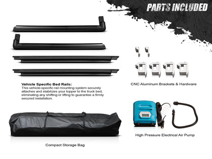 Armordillo CoveRex Inflatable Truck Bed Topper Camper Shell Compatible with 2016-2023 Toyota Tacoma 5Ft (60") Short Bed|8724446|Vinyl Truck Bed Cover Truck Cab
