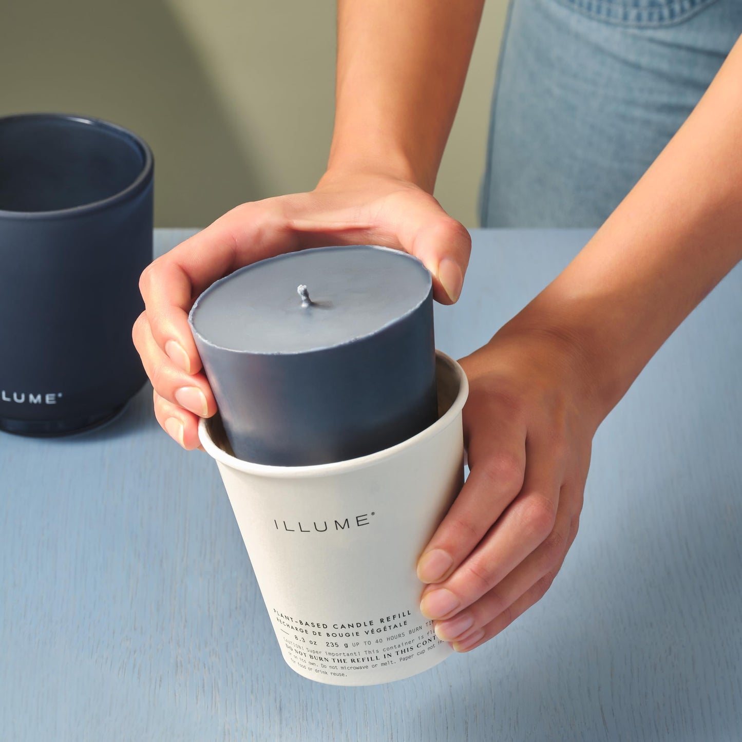 Beautifully Done Essentials Hinoki Sage Scented Candle Refill